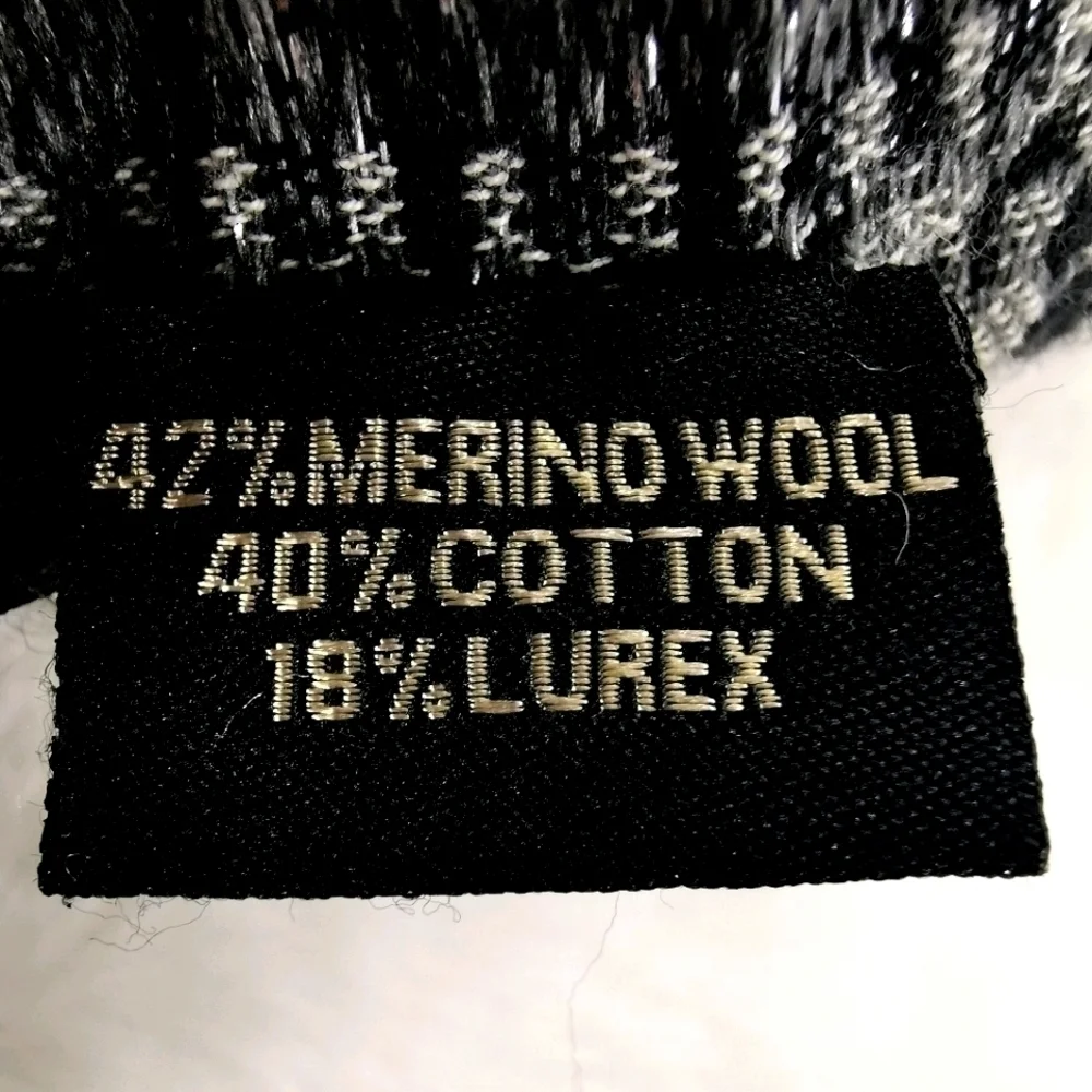 Ahujasons India Women’s O/S Black Gray Scarf - Picture 5 of 9